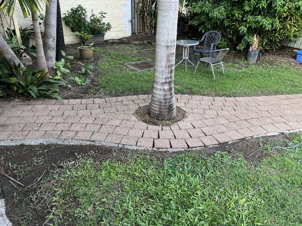 Concrete paver cleaning Mackay — paving after cleaning by Pristine Washing