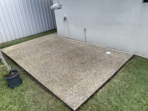     Professional pressure washing exposed aggregate Mackay