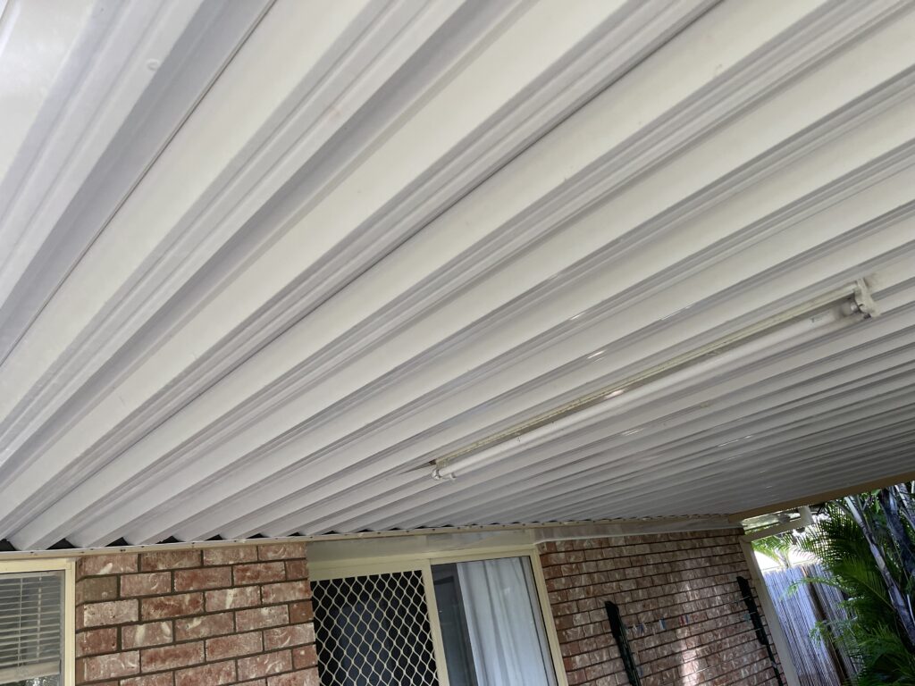 Professional patio ceiling cleaning results in Mackay