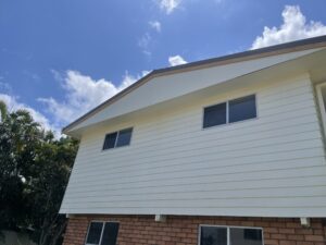 Professional soft washing completed on Mackay home exterior