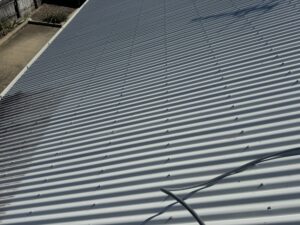 Freshly cleaned Colorbond roof surface after roof cleaning Mackay service