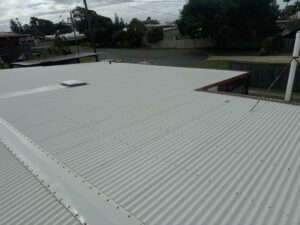 Dirty Colorbond roof before roof cleaning in Bakers Creek