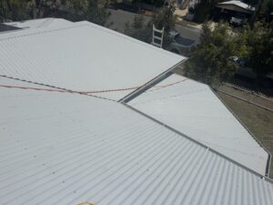 Clean Colorbond roof after professional roof cleaning in West Mackay