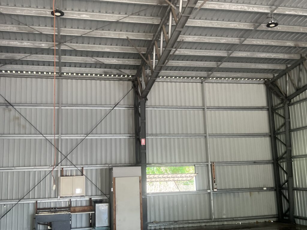Professional shed clean Mackay industrial shed after cleaning
