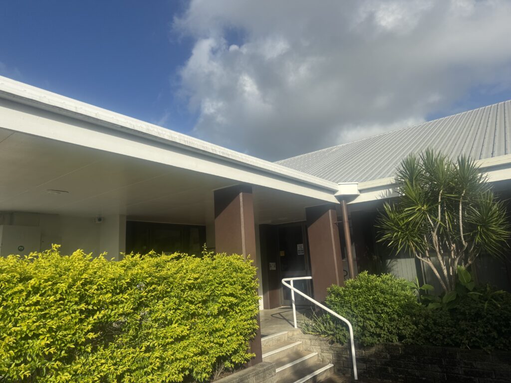 Church cleaning Mackay before exterior brick cleaning at Saint Charles Anglican Church
