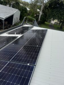 Clean white Colorbond roof after roof cleaning in North Mackay
