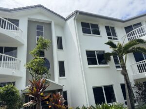 Exterior cleaning East Mackay apartment complex by Pristine Washing