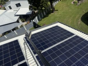 Clean solar panels after professional solar panel cleaning in Glenella