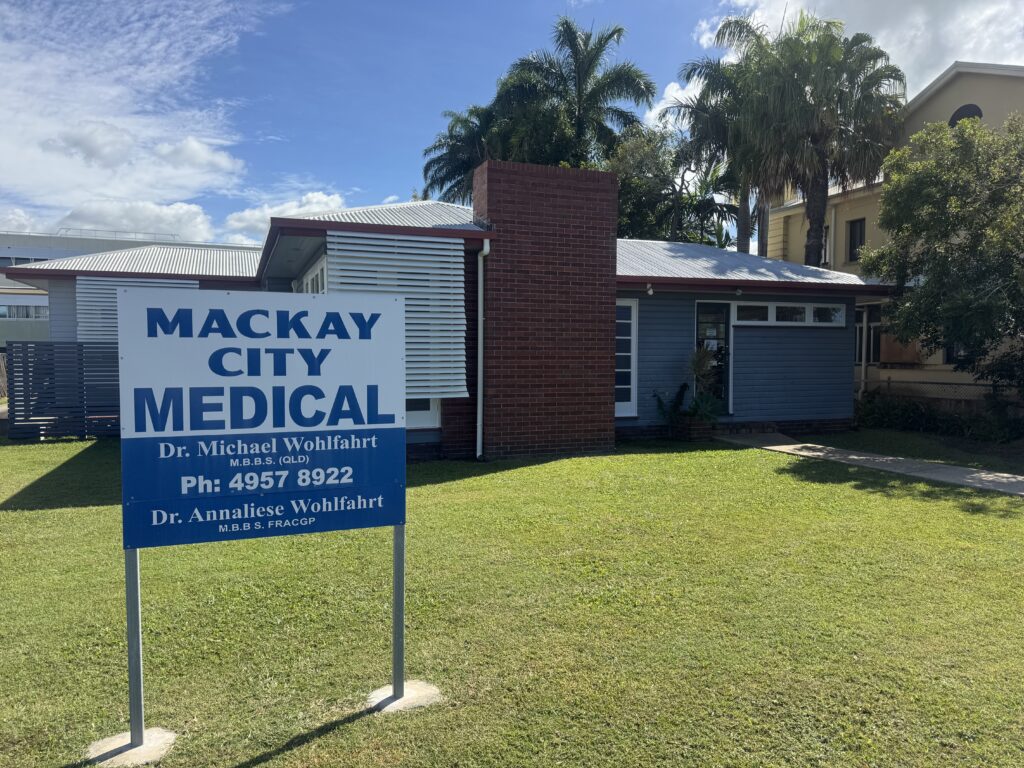 Exterior building cleaning completed at Mackay City Medical in Mackay CBD