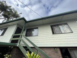 House washing completed by Pristine Washing in Andergrove Mackay removing mould and tropical grime from exterior walls