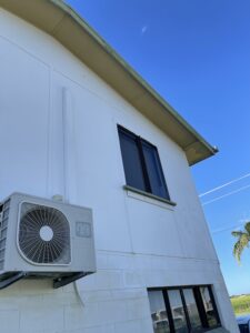 Professional soft washing completed on East Mackay home exterior