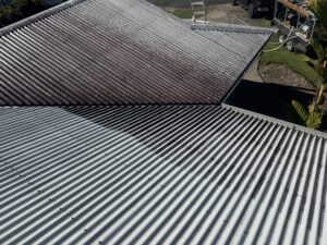 Half cleaned roof