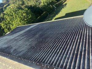 Dirty roof before cleaning