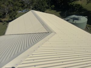 Completed roof cleaning Habana Colorbond roof