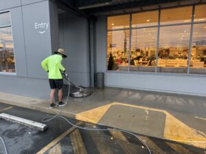 Surface cleaner in use