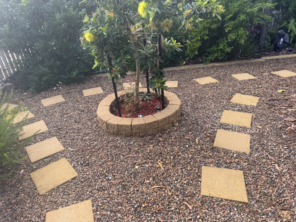 Pressure cleaning concrete pavers