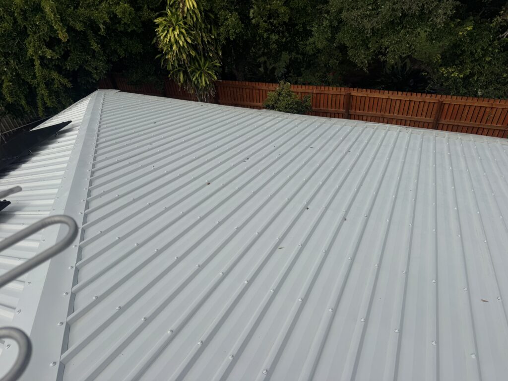 Clean roof after wash