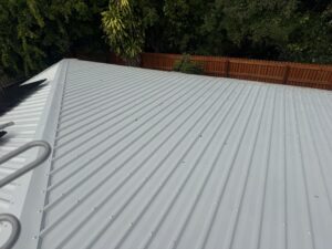 Clean roof after wash
