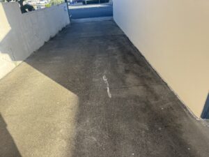 Before photo of the car park