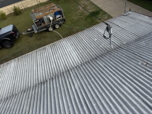 Dirty roof at Slade Point