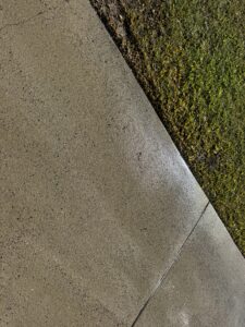  Black tyre marks removed from concrete pathway