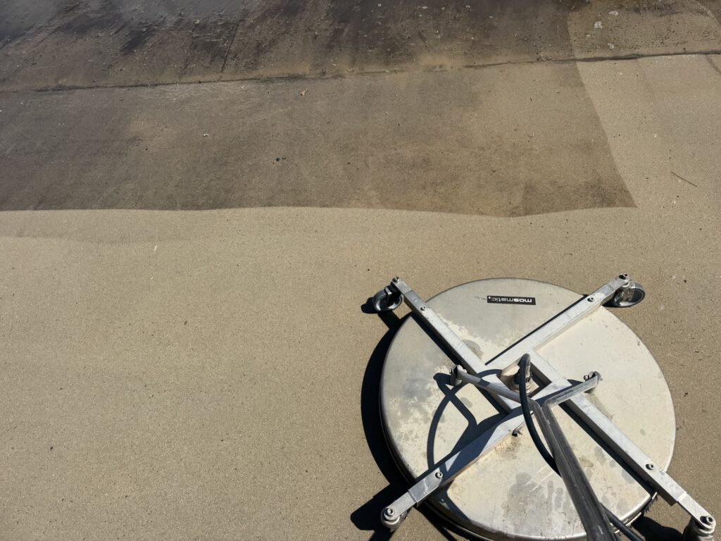 Whirlaway cleaning concrete in Rural View