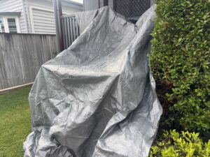 Protecting the timber stairs